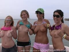 Sexorgie mit geilen Girls auf dem Boot